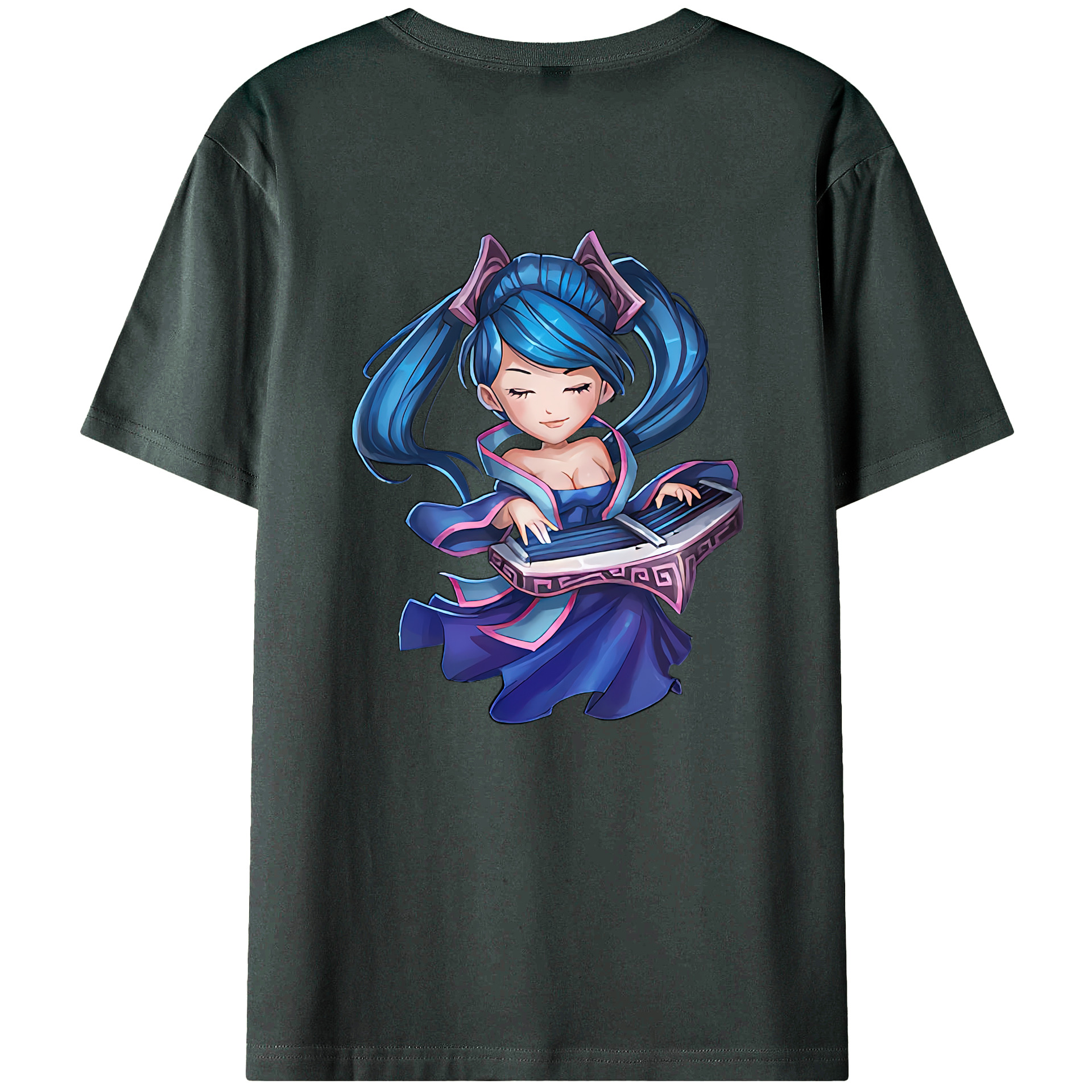 （画像用） リーグ・オブ・レジェンド League of Legends LOL 綿100％ メンズ半袖Tシャツ（バックプリント） 通気性